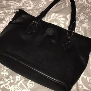 Black tote bag